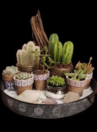 glazen bloempot idee