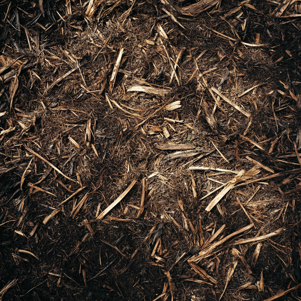 mulch stro planten inpakken tegen vorst met mulch