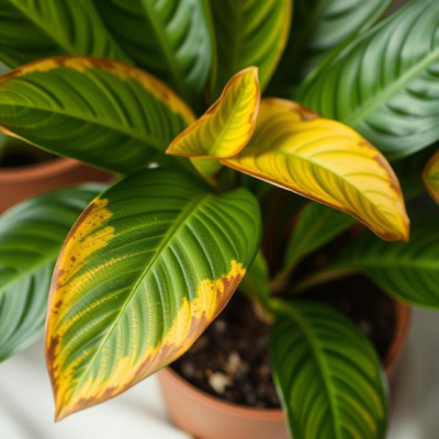 gele bladeren bij planten