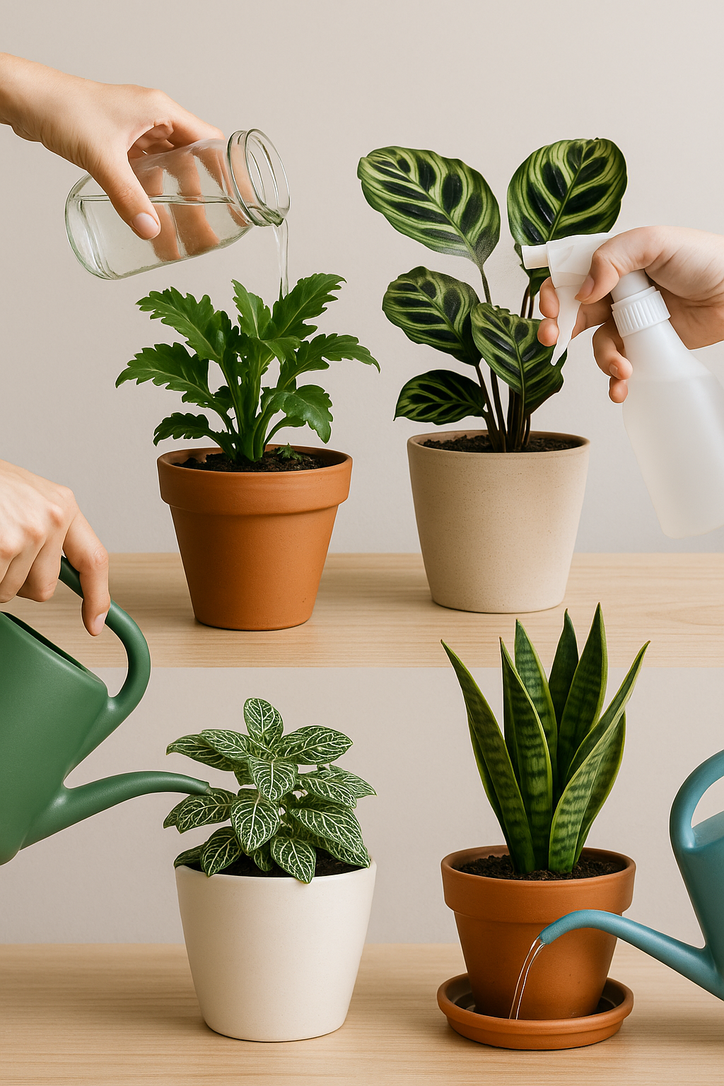 Planten water geven Planten water geven